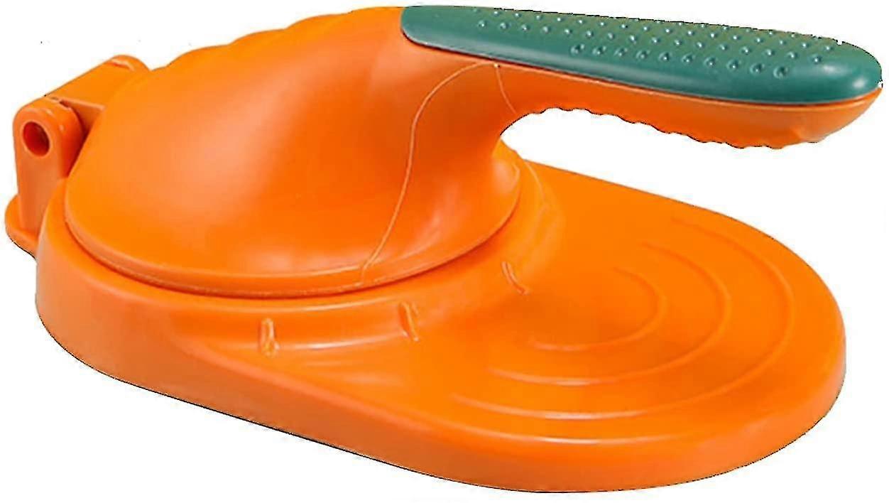 Dumpling Skin Maker, Mini Pie Maker Ravioli Pancakes Skin Mold, Dumpling Skin Presser Manual Kitchen Tool Press Machine (orange)