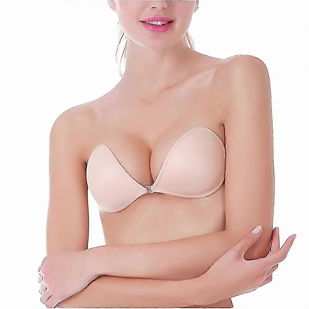 Push Up Strapless Self Adhesive Plunge Bra Invisible Backless Sticky Bras