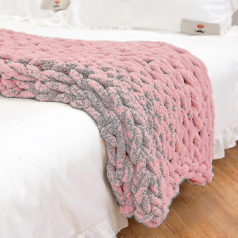 Hand gestrickte dicke Decke dick warm gemütlich soft to Touch