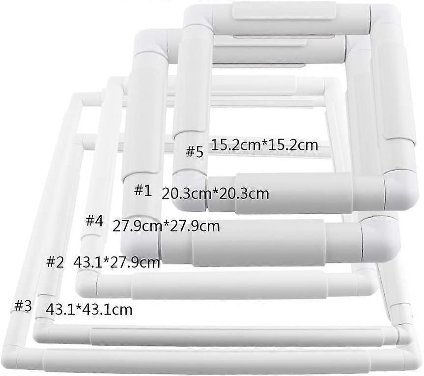Quilting Frame, Square Rectangle Plastic Clip Frame for Embroidery Cross Stitch Quilting Needlepoint Tool