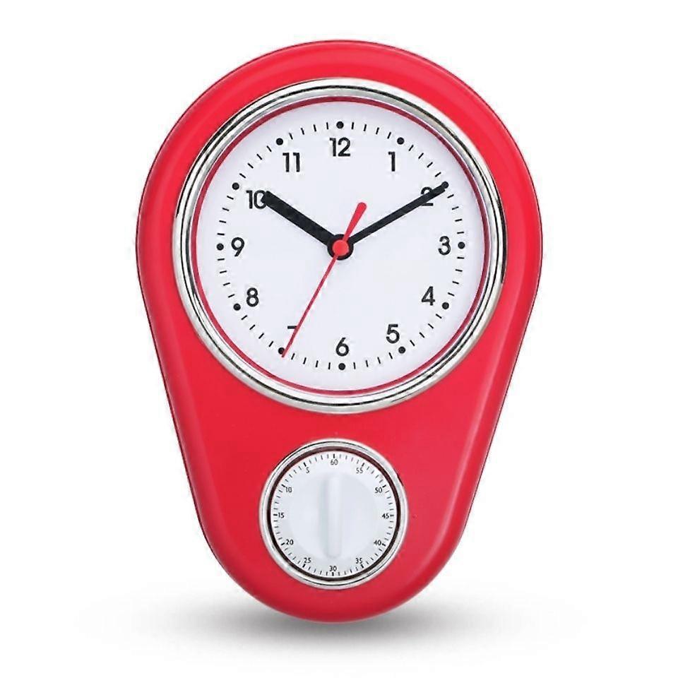 Vggklocka & Timer - Klocka med timerfunktion Rd
