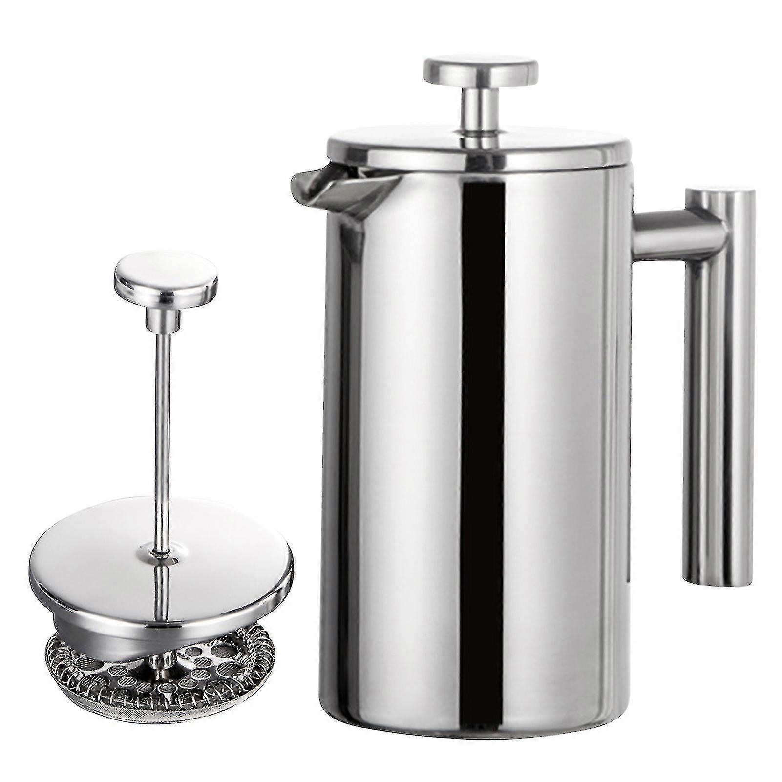 350ml / 800ml / 1000ml Fransız Pres Kahve Makinesi Paslanmaz Çelik Çift Duvarlı İzoleli Kahve Makinesi Tencere