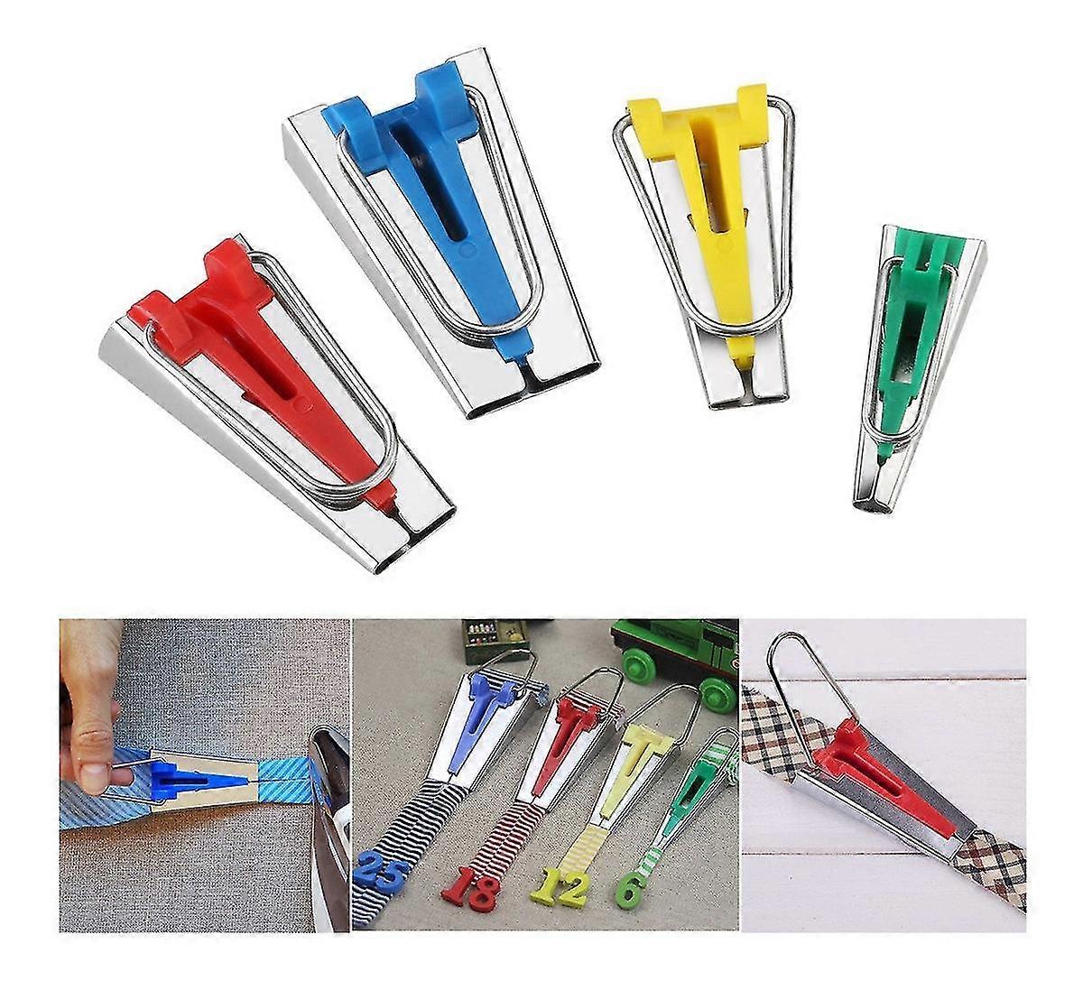 Tape Maker/pulling Tube Hemming Device Edge Roller Homemade Hemming Strip Hemming Device Hand Diy Quilting With Easy 4 Sizes Of Bias Tape Bias Tape To