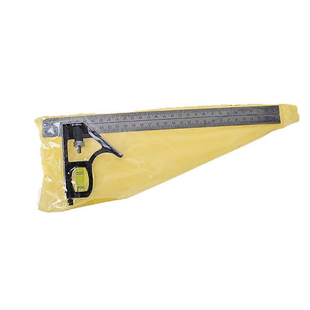 Adjustable Sliding Combination Square Ruler Level Measuring Tool 300mm (12")