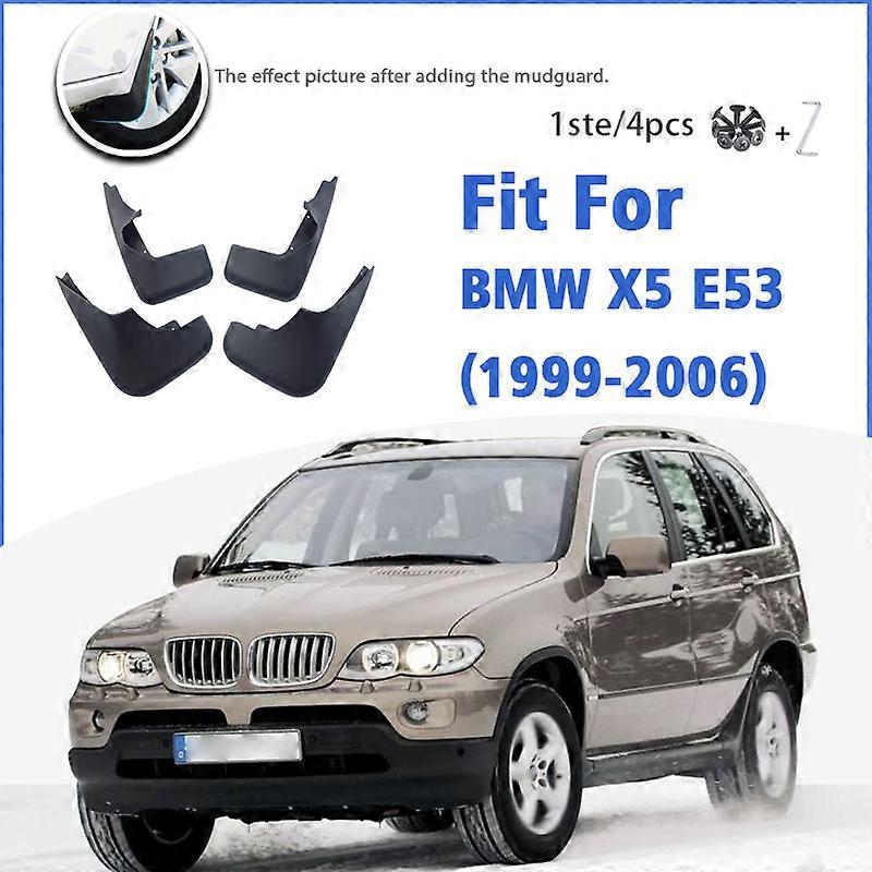 Excellent Mudguards For BMW X5 E53 1999-2006 Front Rear 4pcs Mudflaps Accessories Splash Guard Fender Mud Flap 2001 2002 2003 2004 2005