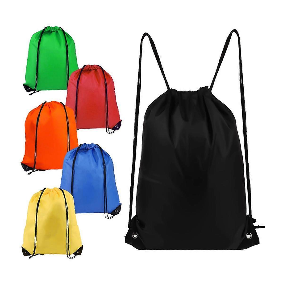 6Pcs Drawstring Backpack Drawstring Gym Bags Draw String Bags Drawstring Backpack for Sports, Gym