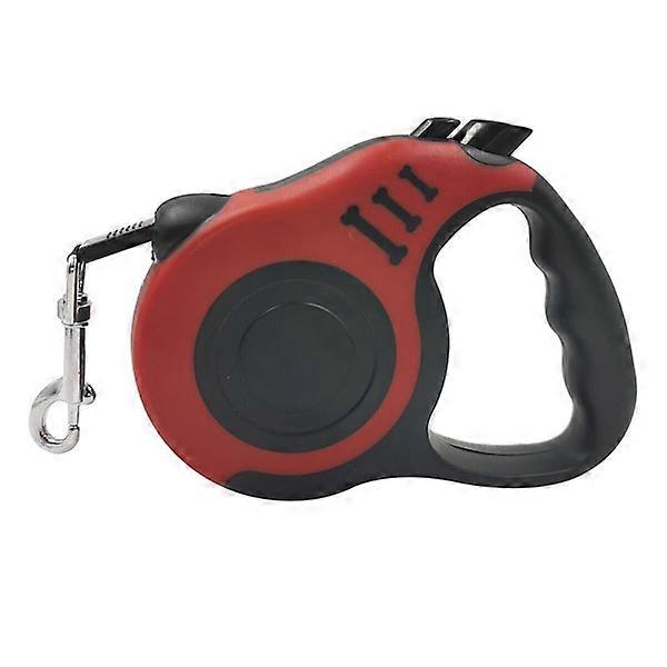 Dog Leash Pet Wiring Retractable Exercise Pet Retractable 3M Red
