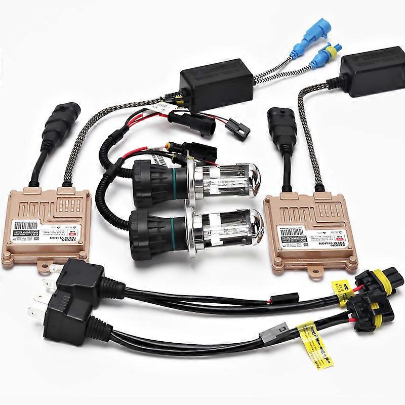 55W H4 Car Xenon light Hi/Lo HID Bulb 4300K 6000K 8000K 12V Auto Bi Head Replacement Kit