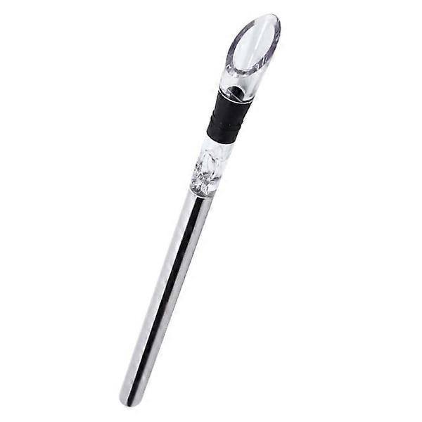 Combined Wine Cooler and Wine Aerator Silver