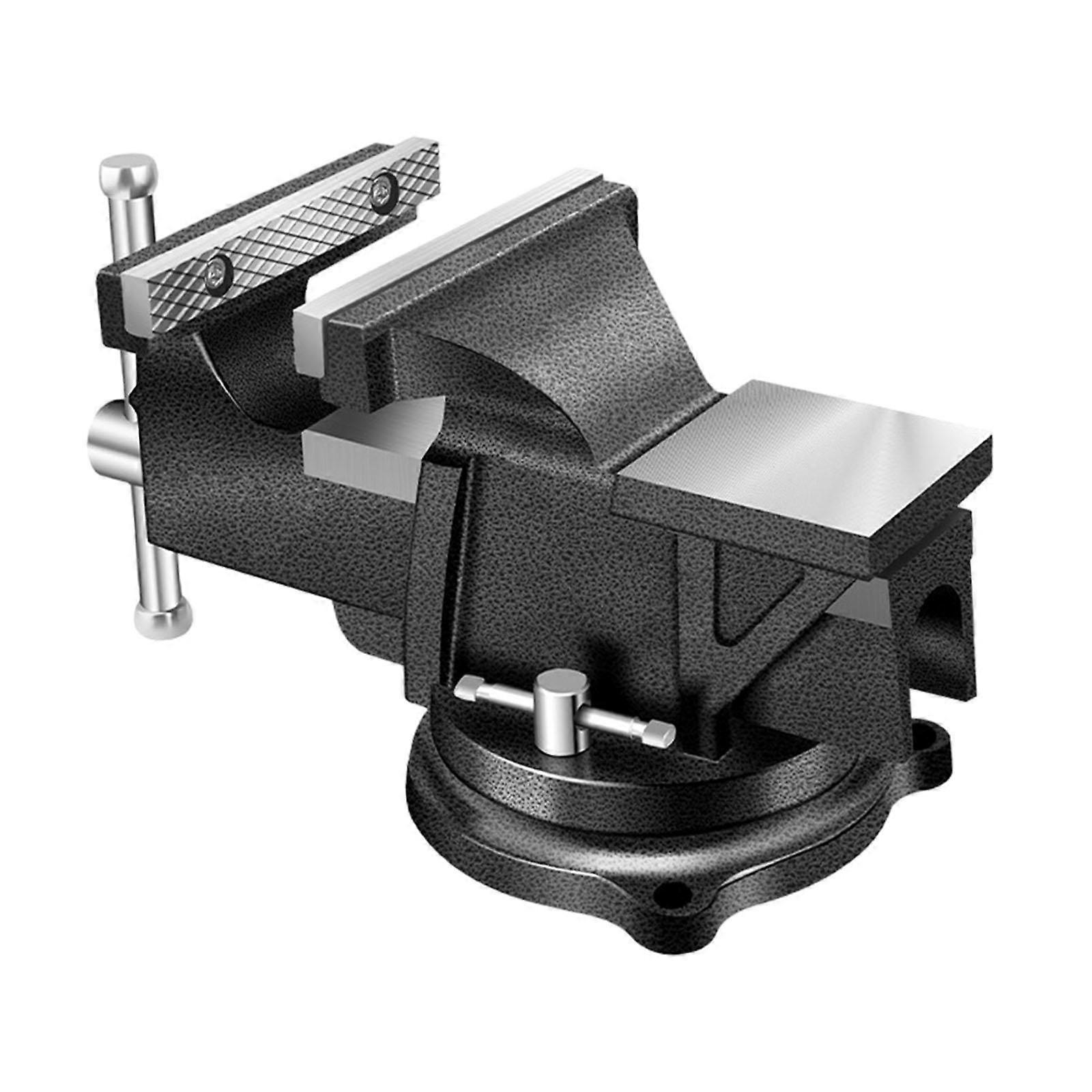3" Table Vise Bench Vise for Cutting Conduit Sturdy 360 Swivel Locking Base