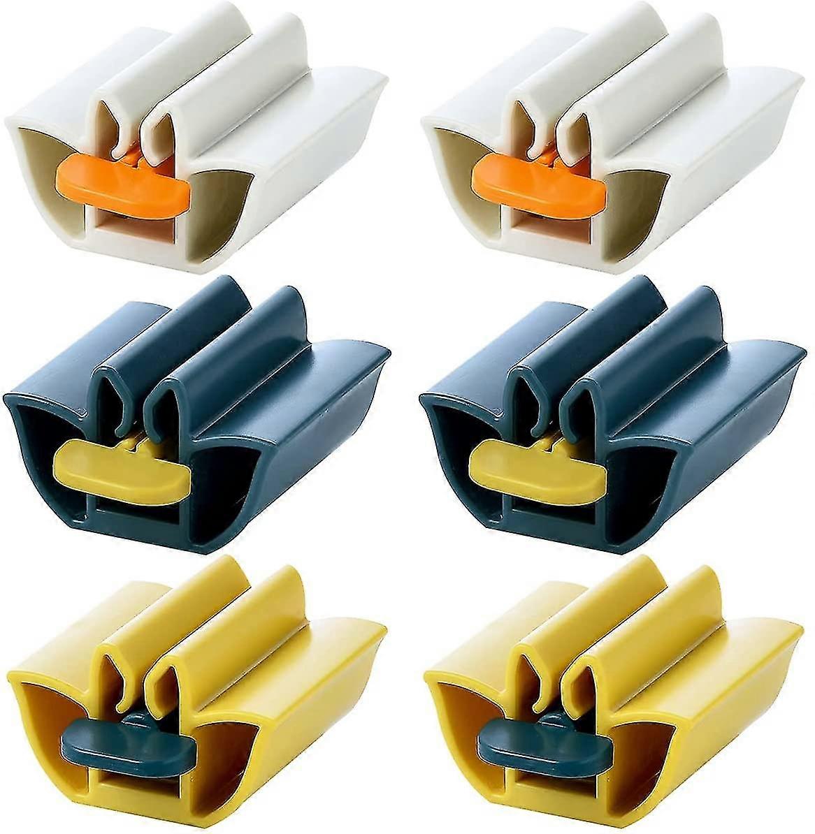 2023 - Toothpaste Squeezer, 6 Piece Toothpaste Seat Holder Rotating Toothpaste Dispenser Toothpaste Tube Sq