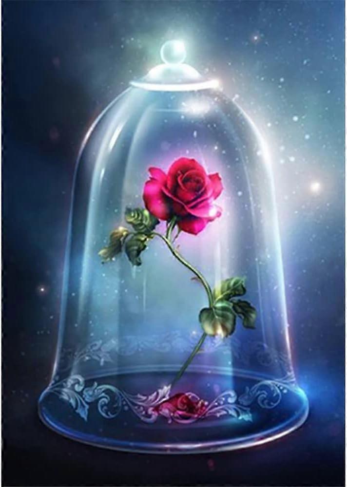 Rose DIY 5D diamantmaleri 30x40 cm (stil 21)