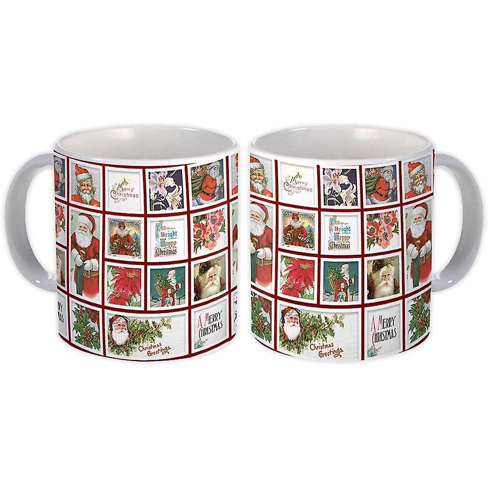 Geschenkbecher: Antike Weihnachtskarten Weihnachten