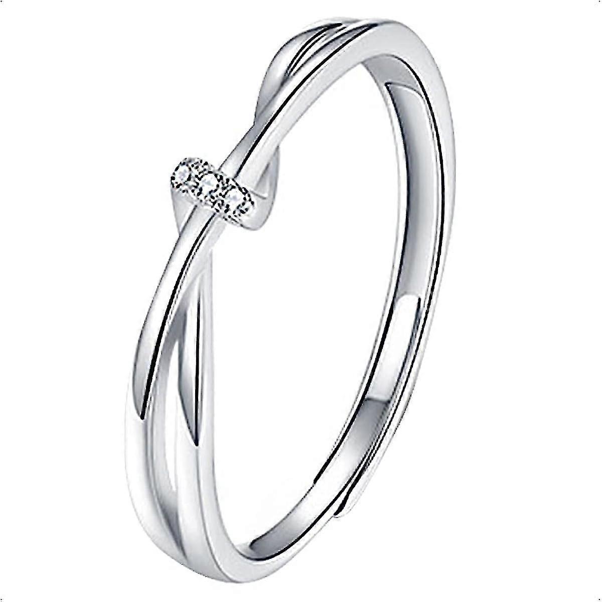 Anneau de pouce Fidget en argent 925 pour femmes réglable avec indice d'anneau d'orteil en zircone cubique