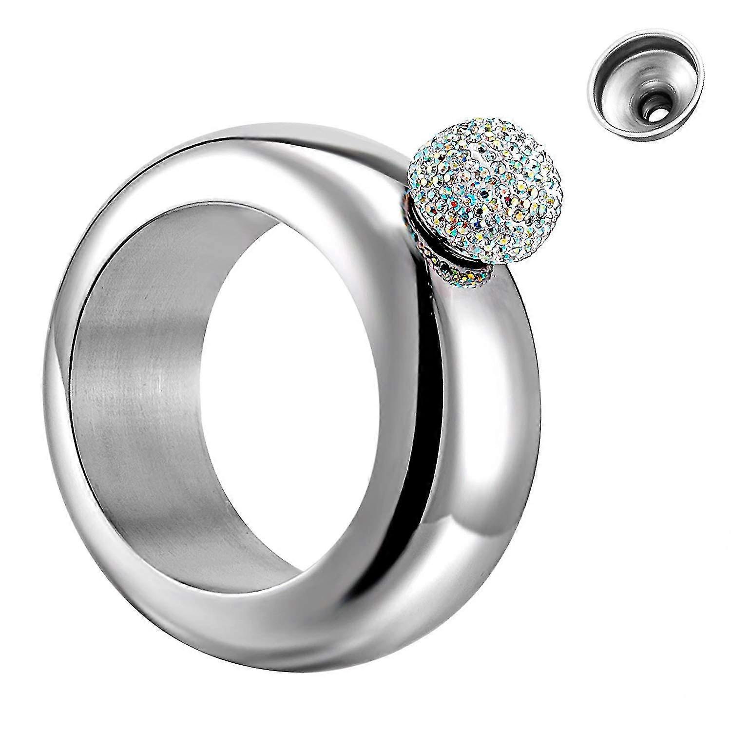 Flask Bangle Bracelet New Scale Whiskey Flask With Crystal Lid