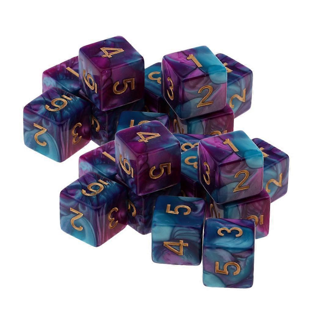 20 X 6-sided Game Dice 16mm Dice For Board Games /Teaching Math