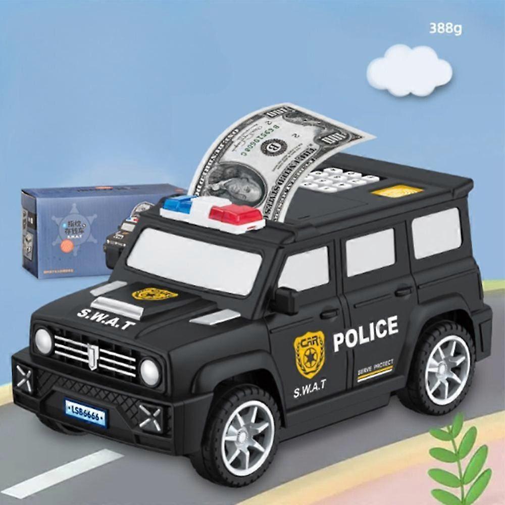 Auto Scroll Password Atm Children Toys Cash Coin Can Save Money Car Model Piggy Bank Swat Car Model Cash Box Money Saving Box