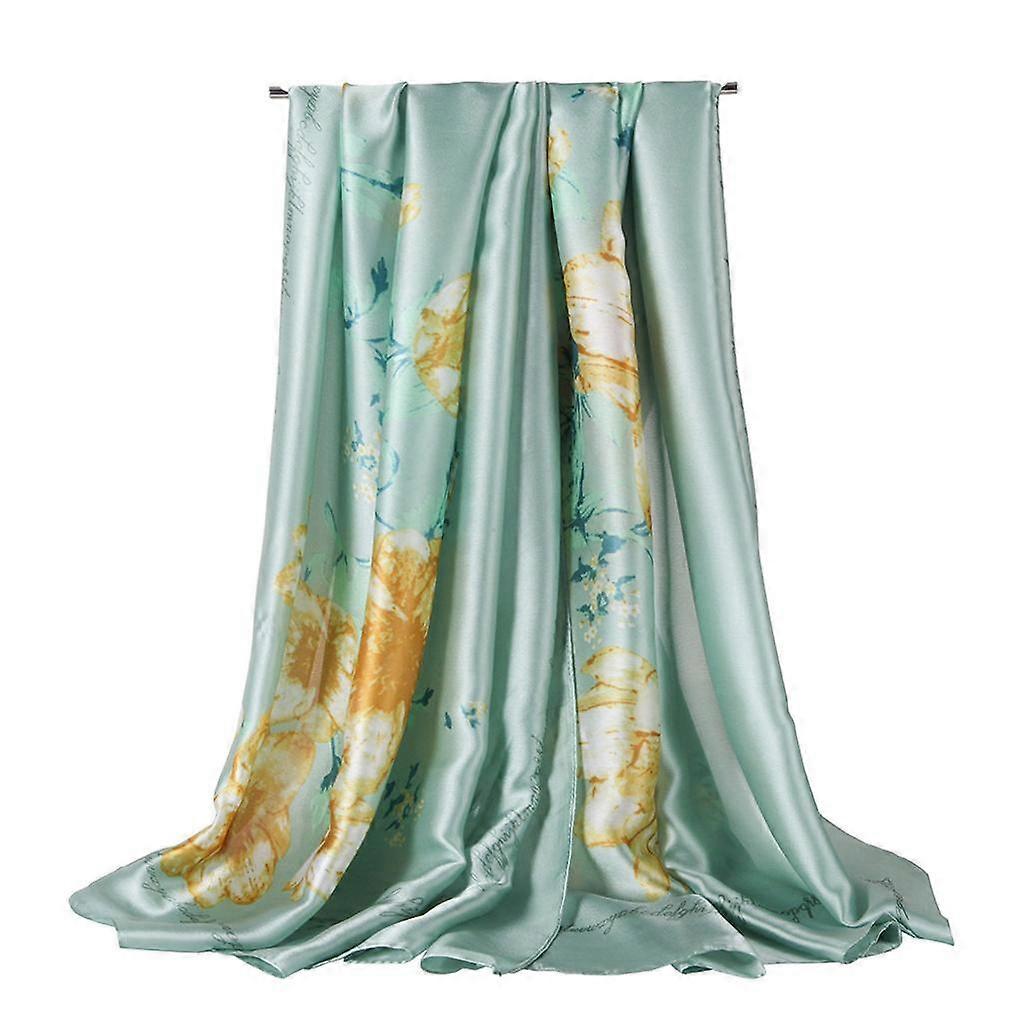 Silky Scarf Thin Lightweight Wraps Long Satin Scarf for Lady