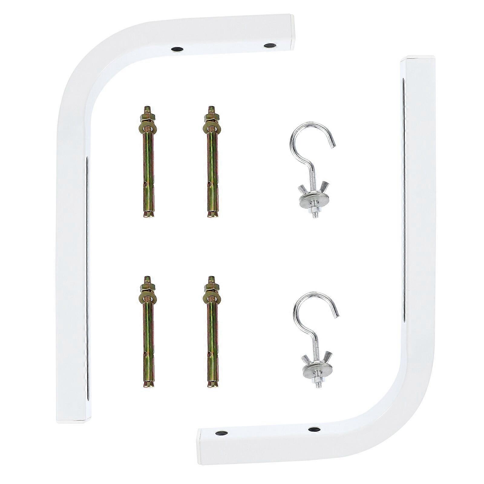 2pcs Universal Projector Screen L-Bracket Wall Hanging Mount with Hook