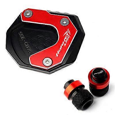 CNC Side Stand Enlarge Extension And Tire Valve Air Caps For HONDA Horrent CB750 CB 750 HORNET 2023- Motorcycle Accessories