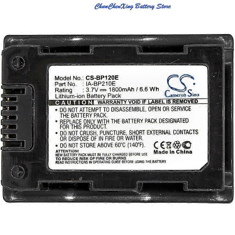 Cameron Sino 1800mAh Battery IA-BP210E for Samsung HMX-S10 S15 S16 H200 H203 H204 H205, SMX-F40 F43 F44 F40BN F40LN F43BN F44BN
