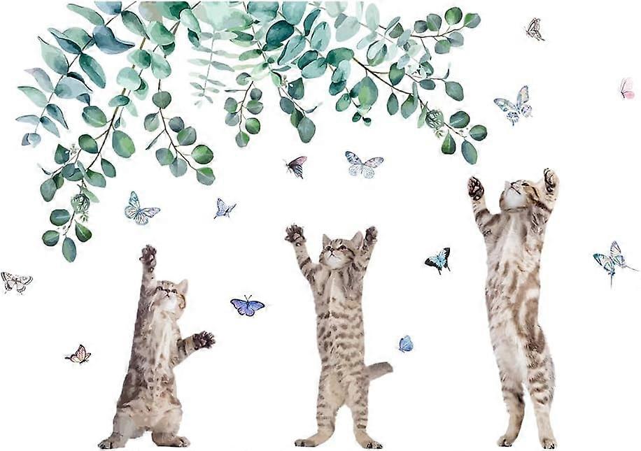 PVC Wall Stickers Wall Decoration Cat Pattern 390x800mm