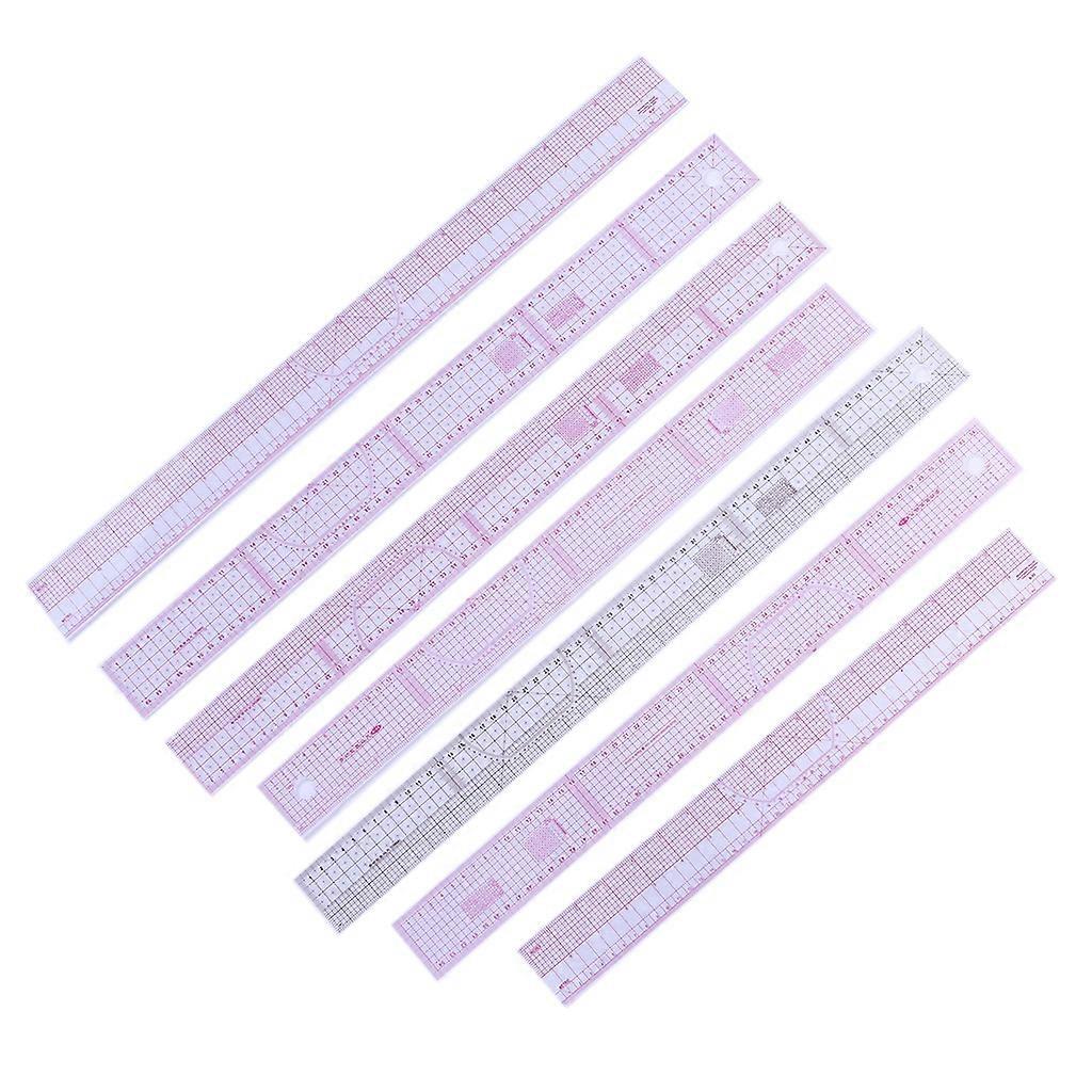 Metric Shaped Plastic Tools Measure Ruler for Designers and Tailors Sewing