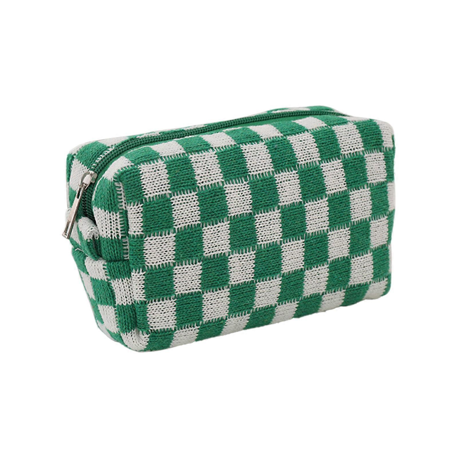 Pencil Case Checkerboard Pattern Large Capacity High-quality Ideal Gift Multicolor