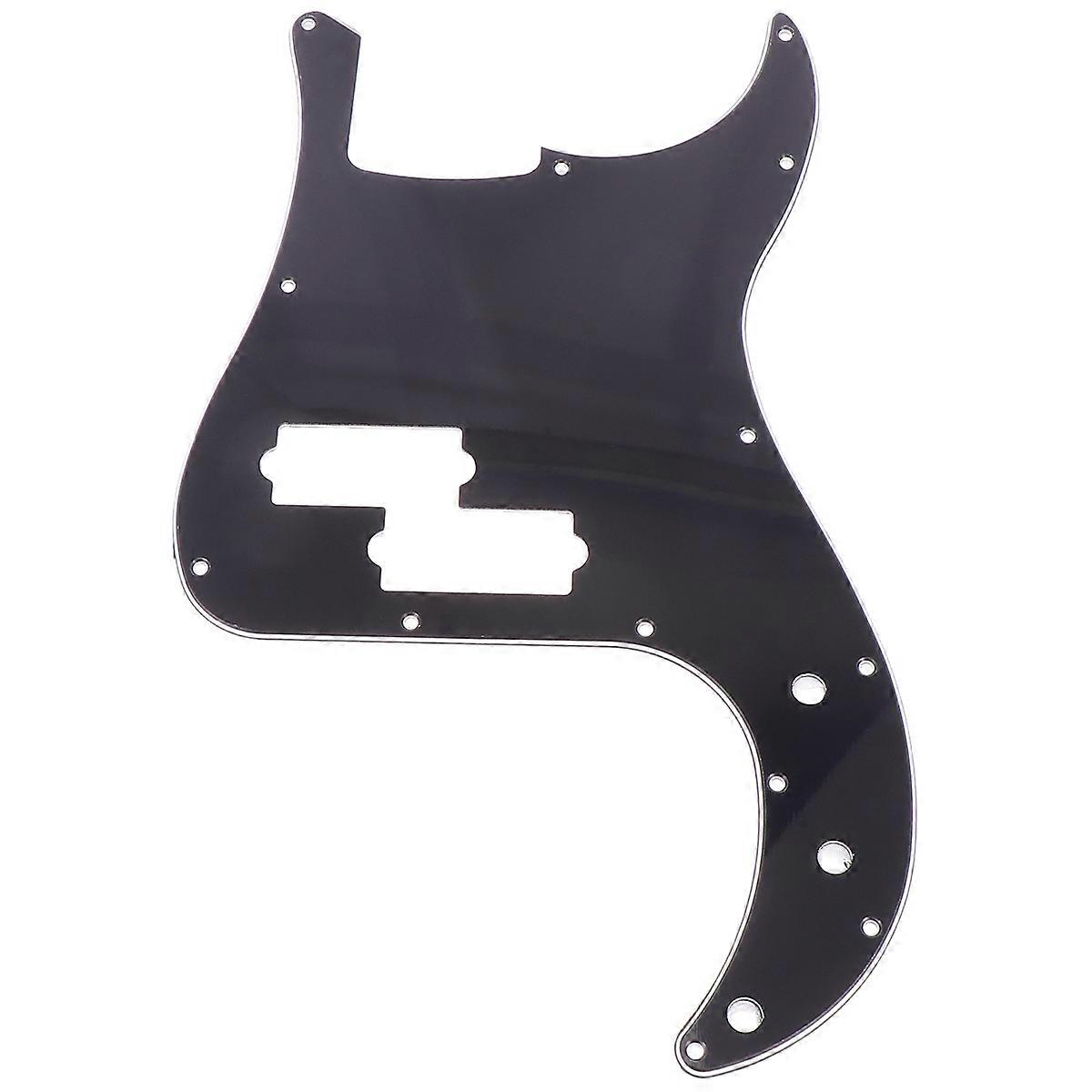 Standardní PB P Bass Pickguard Scratch Plate 13 otvorů Výměna basových dílů Pickguard (černá)