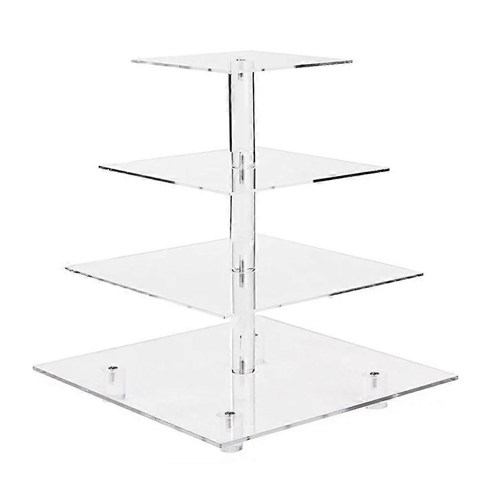 4 Layers Wedding Cake Stands Appetizer Trays Stand Macaron Tower Stand Cake Stand Tower