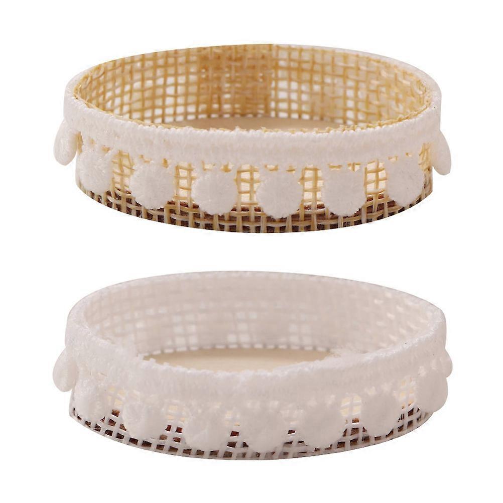 2個ミニハウスバスケットモデルクリエイティブ収納バスケットオーナメントドールハウス用品