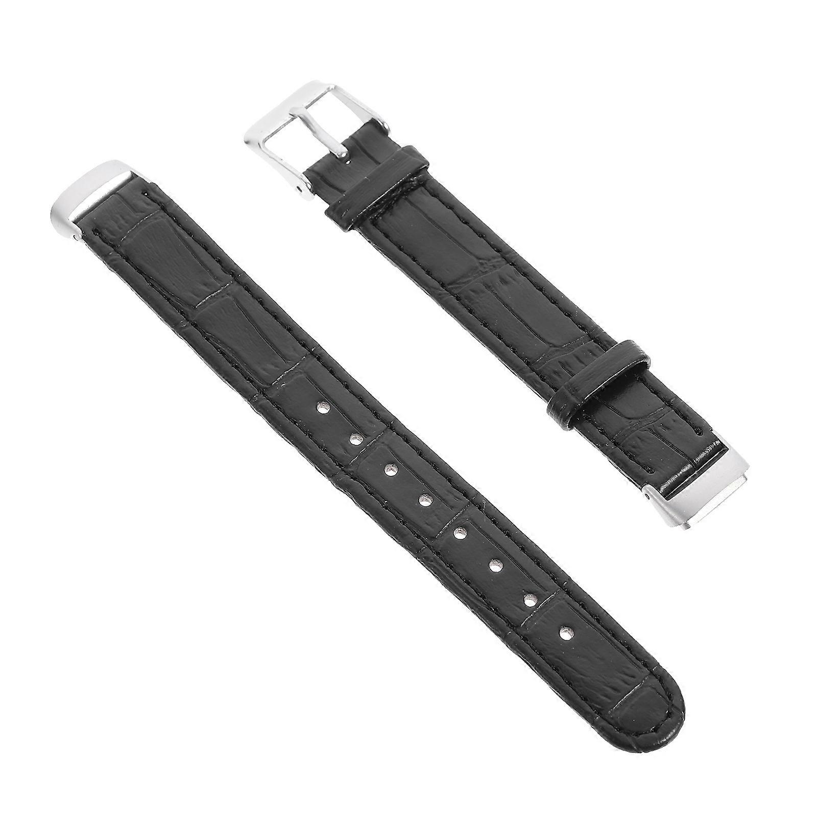 1 Pc Leather Watch Strap Bamboo Stripe Pattern Watch Band Compatible for Luxe