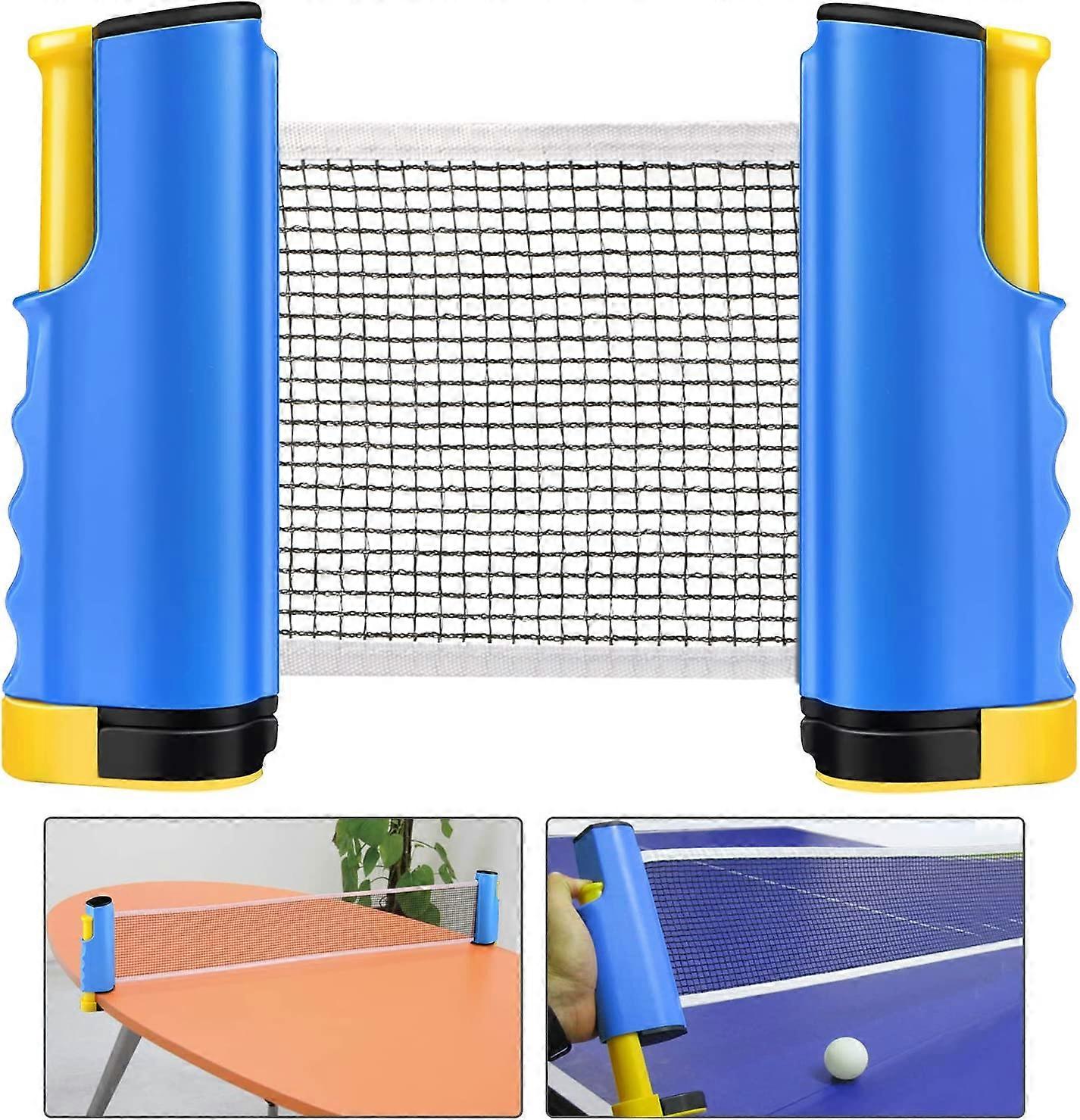 Filets de tennis de table Filets de tennis de table, filet rétractable réglable, filet de remplacement de ping-pong, mobile
