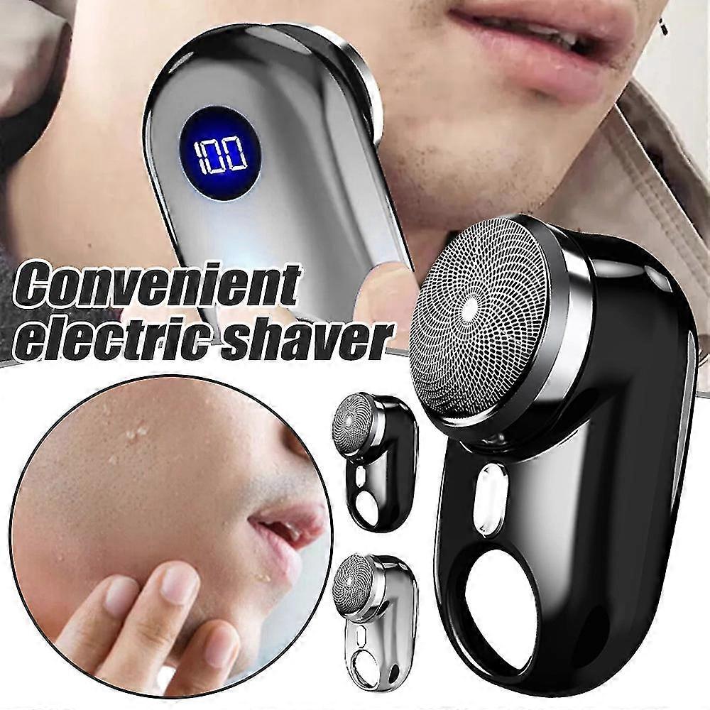 Electric Razor For Men, Led Display Mini Portable Shaver, Wet Dry Beard Trimmer Travel Waterproof Razor Usb Rechargeable