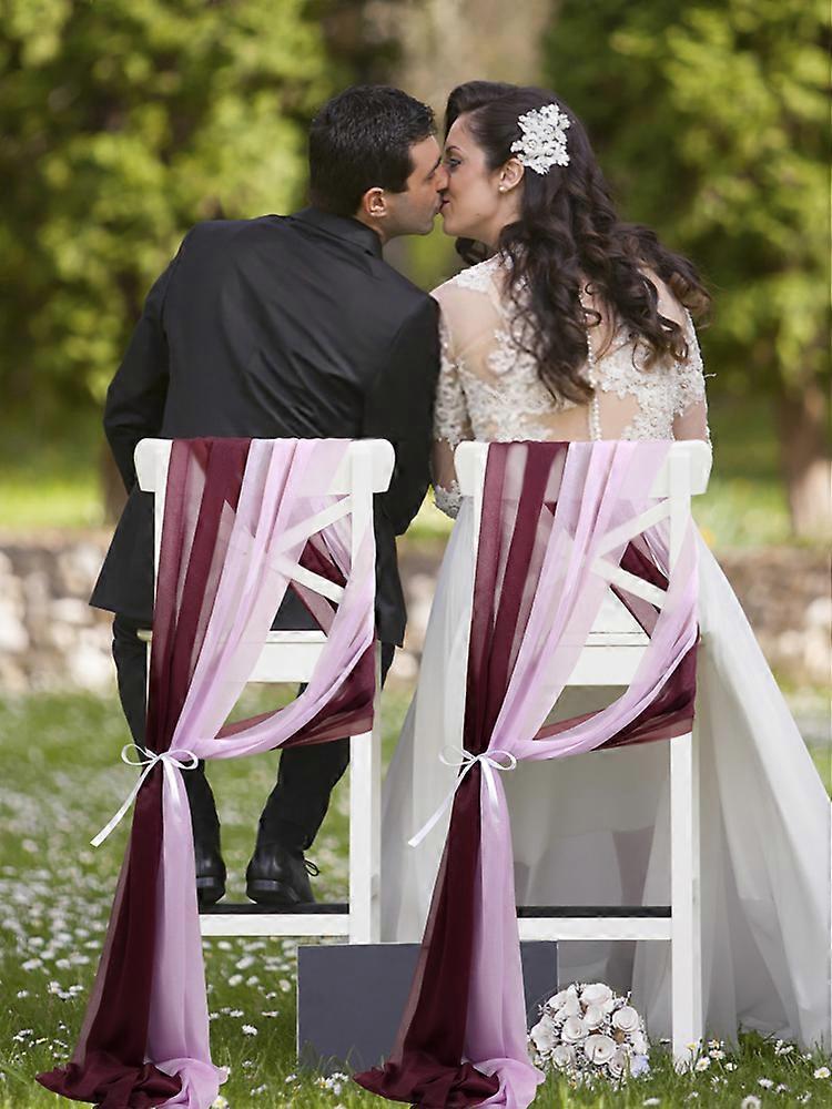 Wedding Chair Back Yarn European Style Polyester