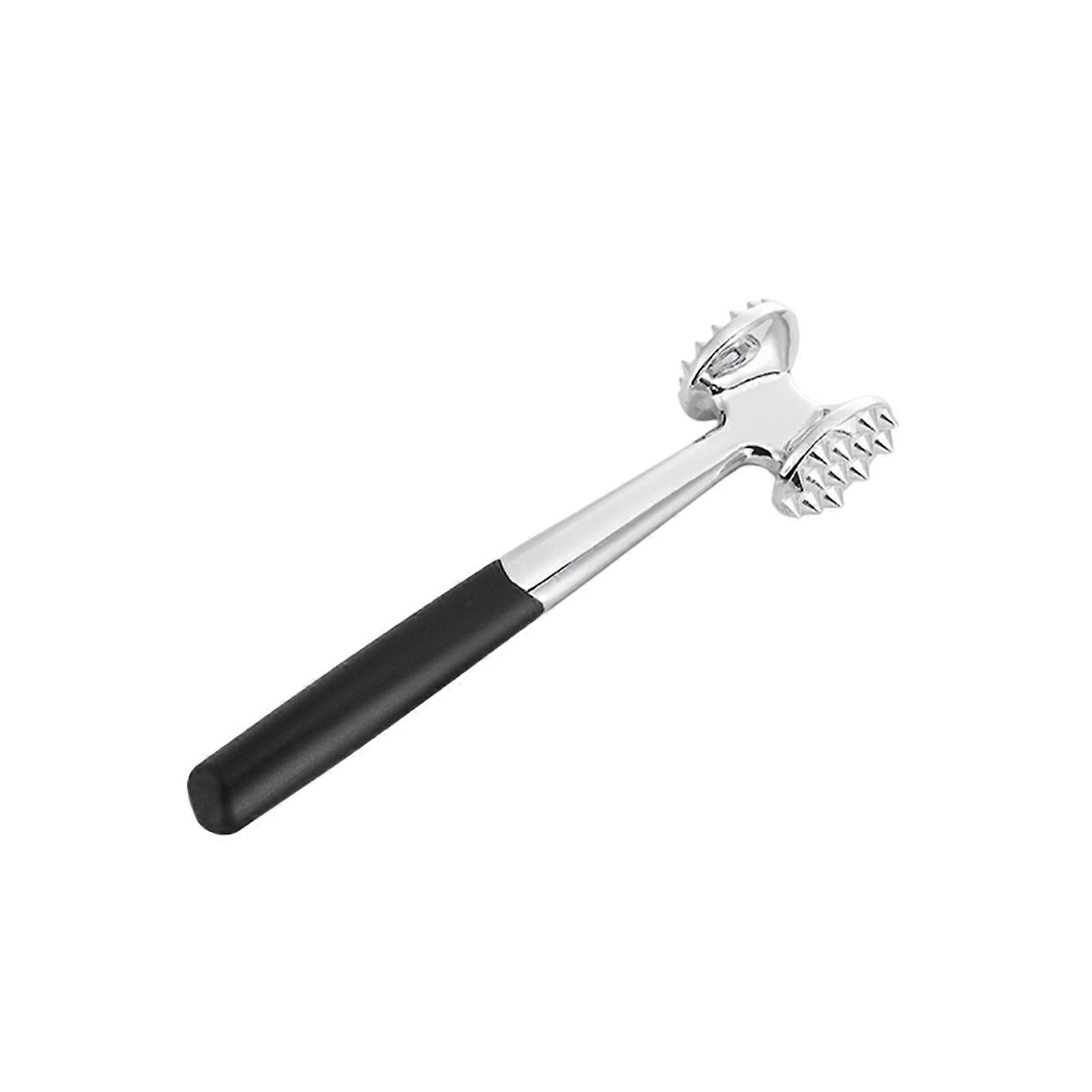Meat Tenderizer Hammer with Anti-Slip Handle Dual-Sided Mirror Polished Comfortable Grip Pounder Heavy Duty Pounder Tool for Steak Fish