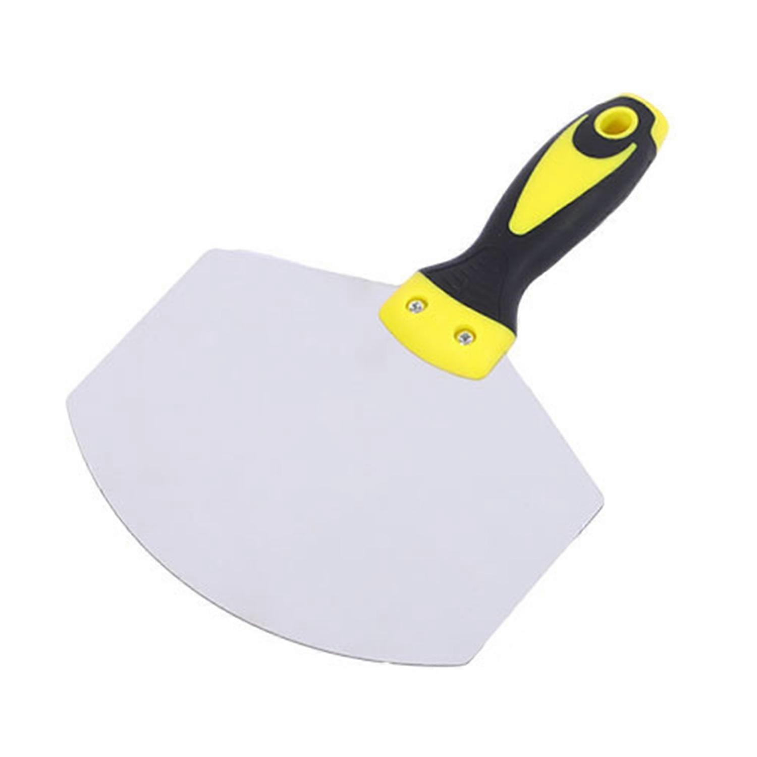 Portable Drywall Putty Shovel with Curved Blade Non-Slip Handle Arc-shape Shovel Putty Knife Scraper