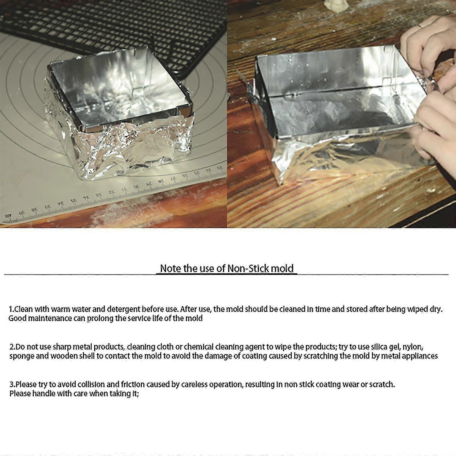 Large Cake Ring Stainless Steel Telescopic Adjustable Long Square Ring ...