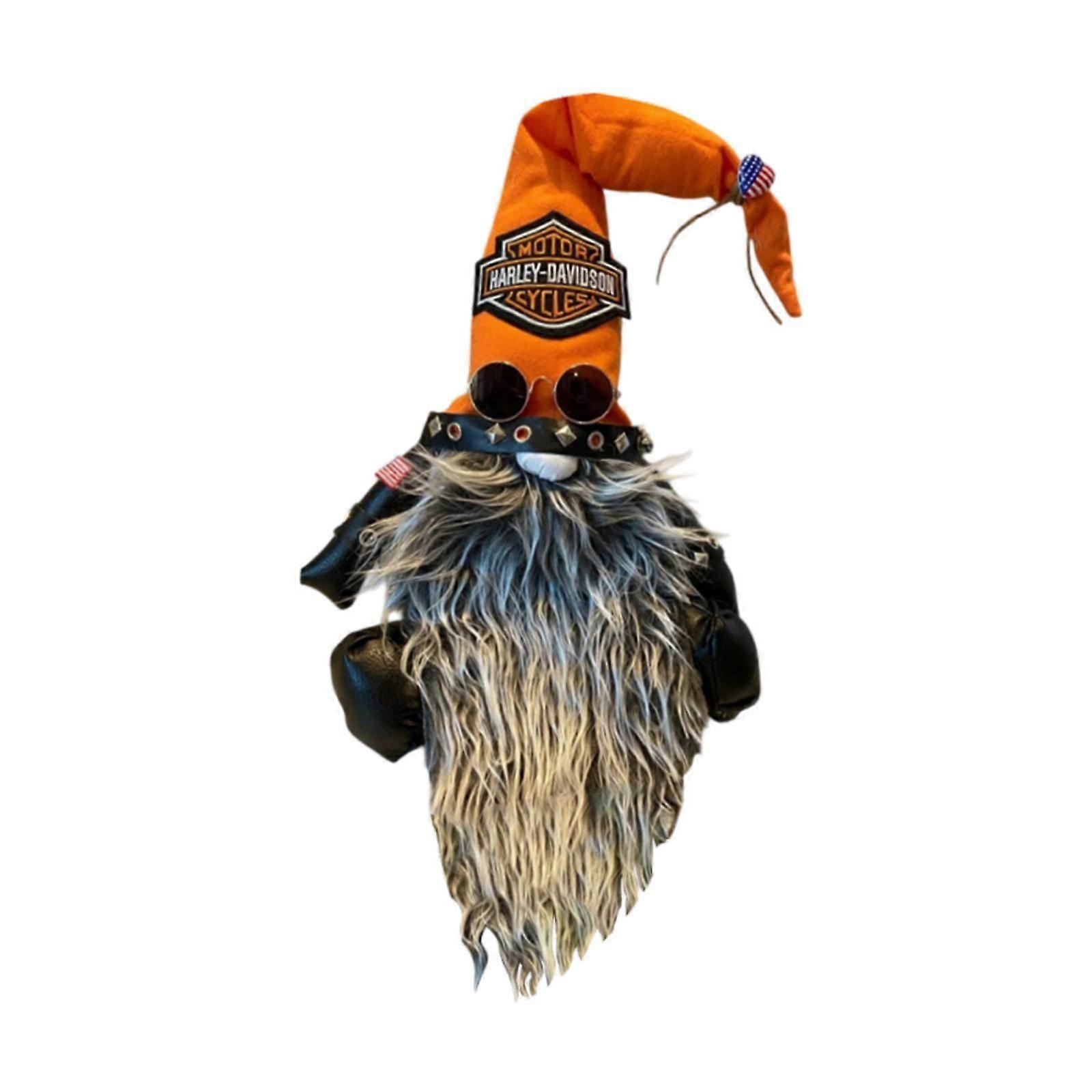 تماثيل عيد الميلاد دمية لينة زخرفة الكرتون لمطعم غرفة نوم المهرجانات البرتقالي قصيرة الساقين