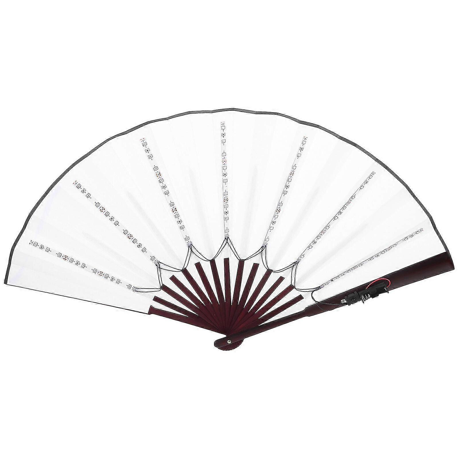 Chinese Hand Held Folding Fan LED Folding Fan Performance Glowing Folding Fan