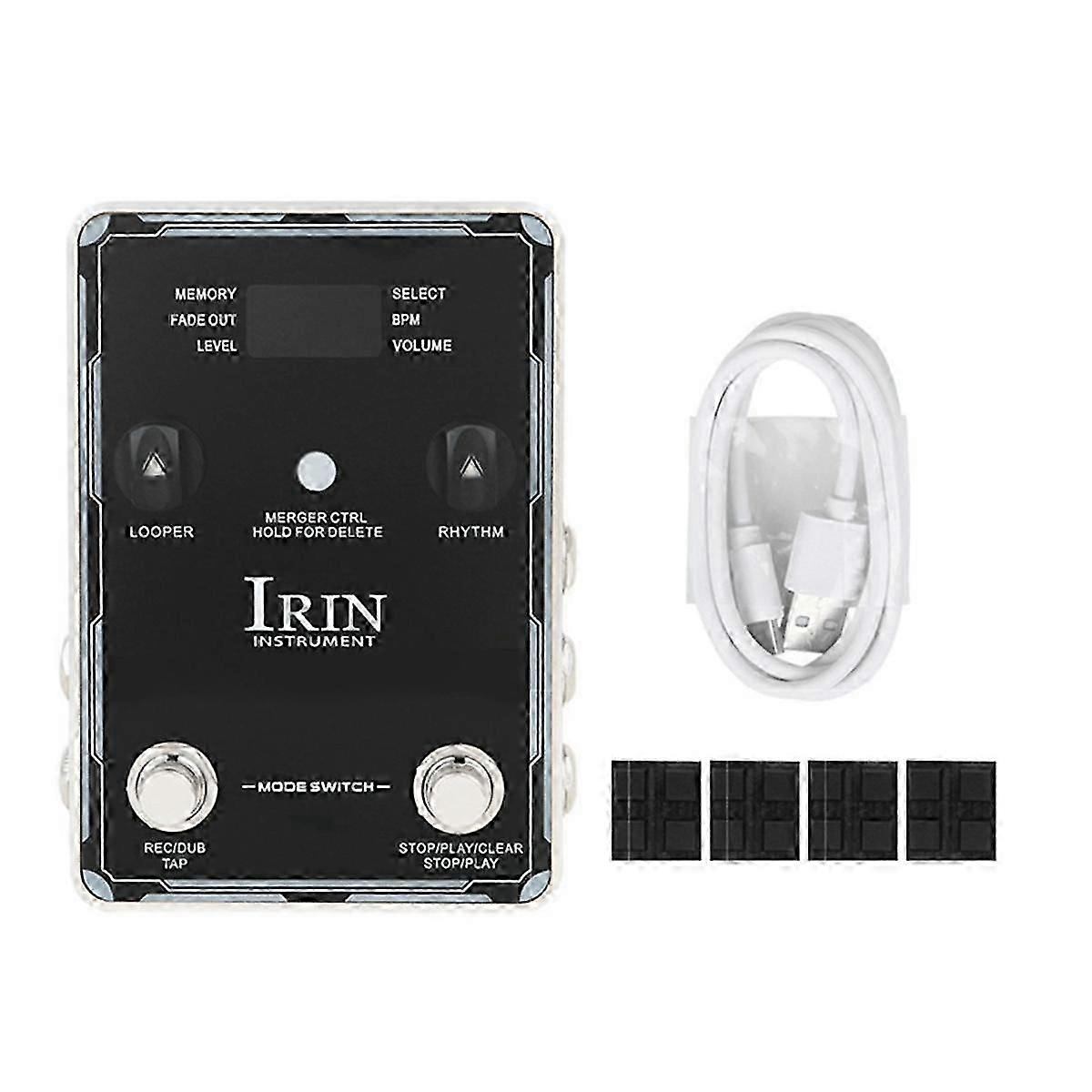 Electric Guitar Comprehensive Effector, Phrase Loop Recording, Drum Machine, Single Block Effector