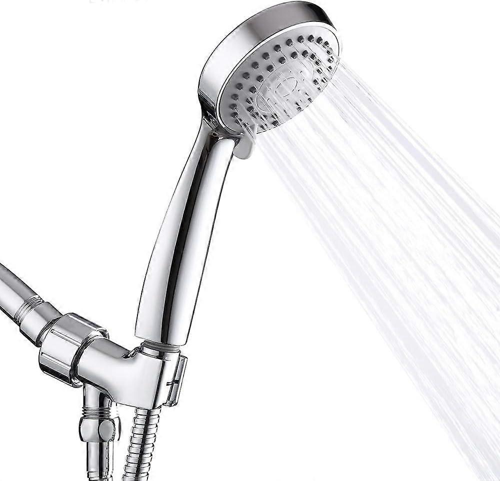 Handheld Shower Head High Pressure 3 Spray Settings with 59-Inch Hose and Wall-Mount Bracket for Easy Installation