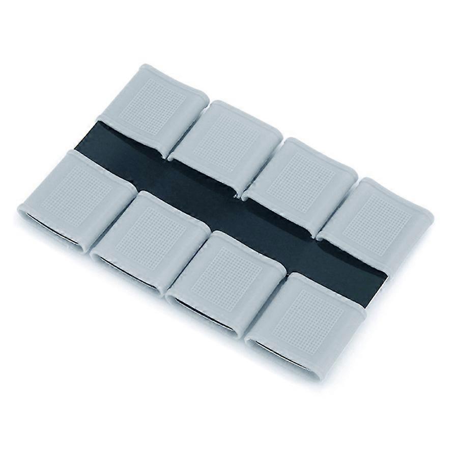 Golf Finger Protector Set - 8 Gray Silicone Sleeves for Golf