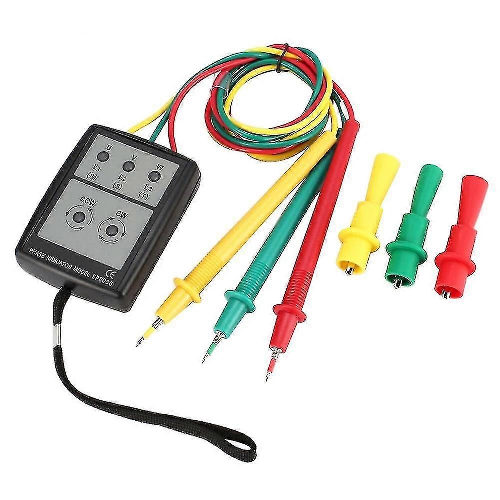 Three Phase Indicator 200v-600v Ac Rotation Tester Digital Led Buzzer