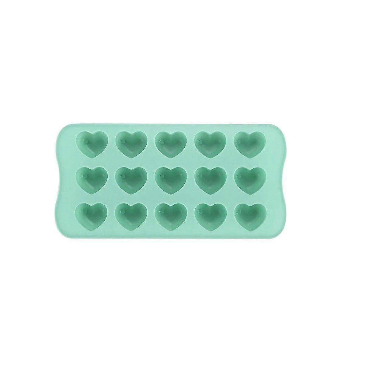 1PC 15 Holes Heart-shaped Chocolate Silicone Mold Ice Grid Mold Mousse Soft Candy Baking Mold