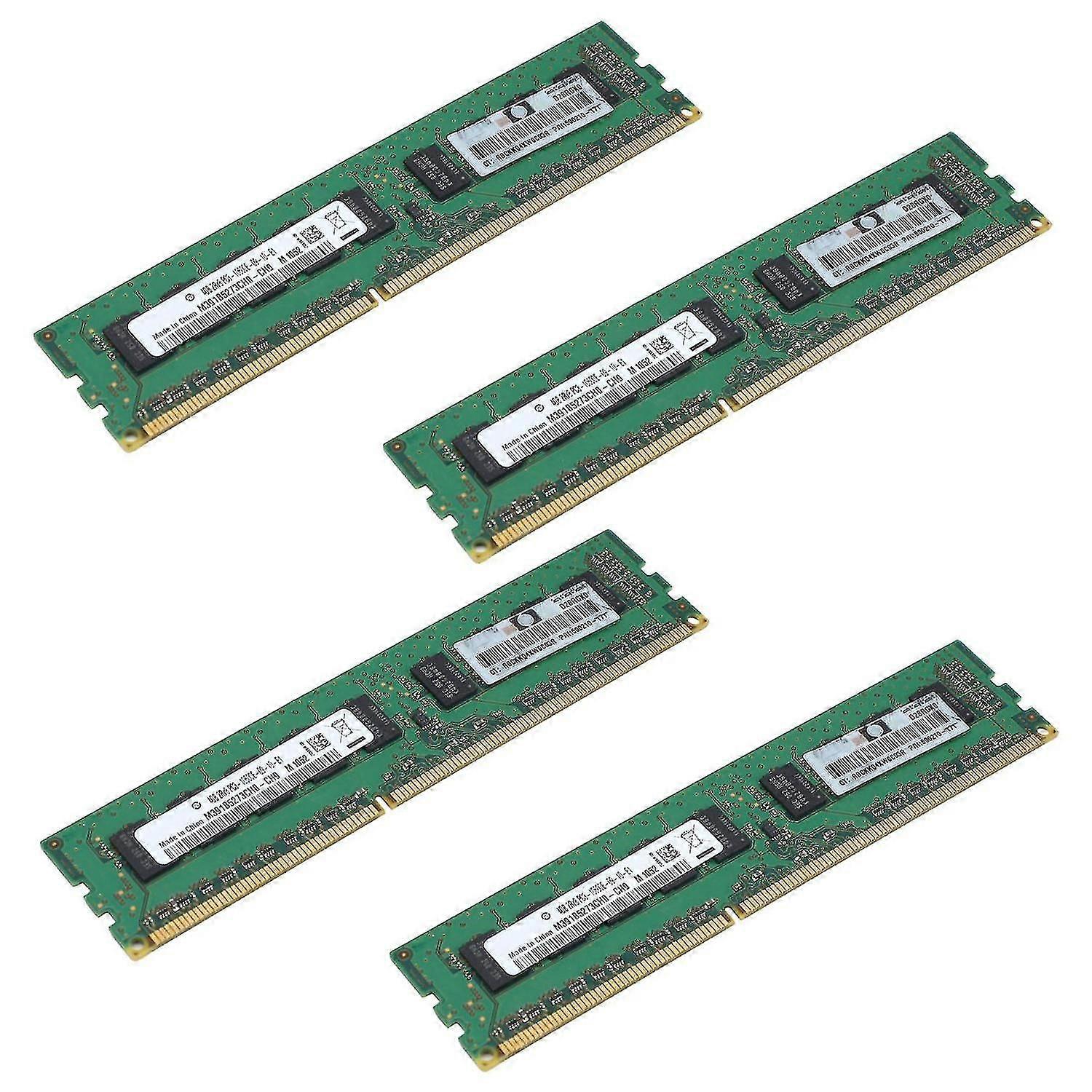 4x 4gb 2rx8 Pc3-10600e 1.5v Ddr3 1333mhz Ecc Memory Ram Unbuffered For Server Workstation(4g)