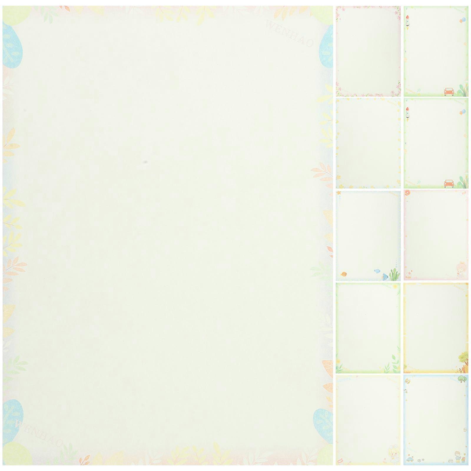 50 Sheets Decorative Printer Paper Delicate Printed Paper Diy Thick Printer Paper(A4)