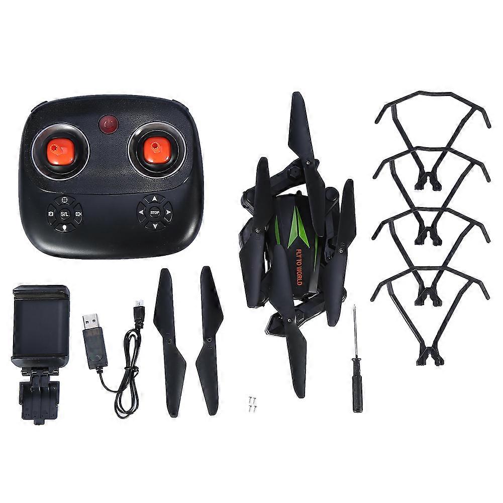 2.4GHz Remote Control Drone Altitude Hold RC Quadcopter with HD Camera(Green 0.3MP Camera)
