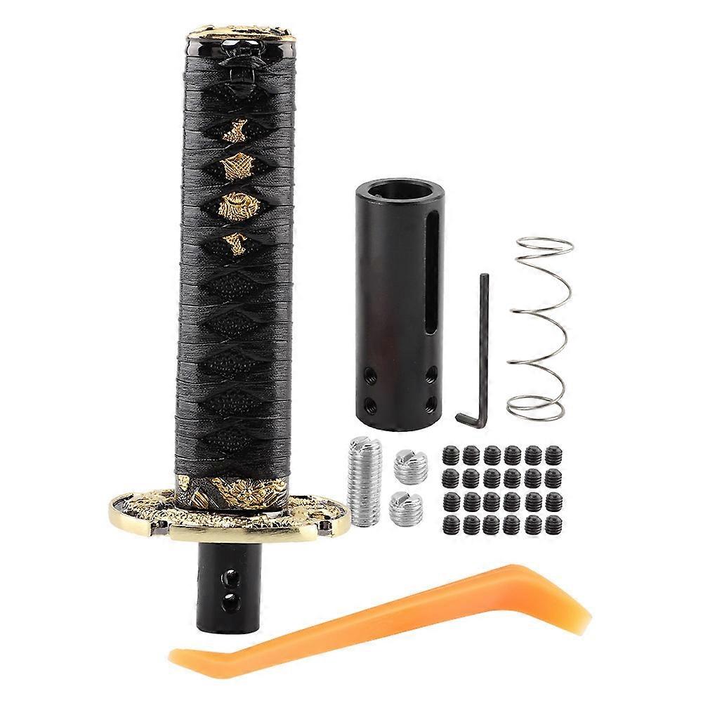 Auto Samurai Stile Automatico Pomello Del Cambio Shifter 15CM (Esterno Nero Interno Nero)