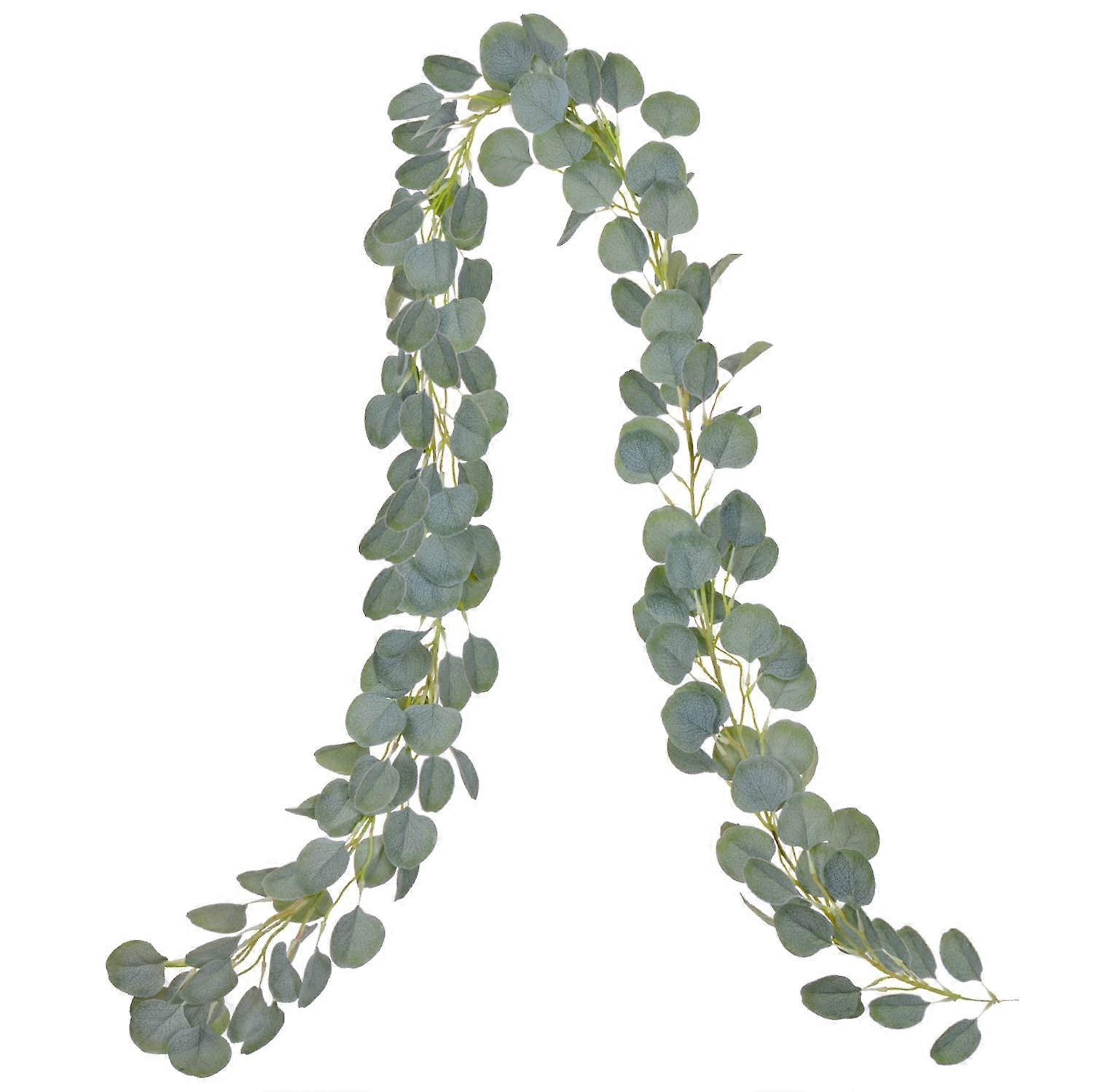 Faux Silk Eucalyptus Garland Vines for Wedding Backdrop, Arch, and Wall Decor